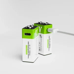 Baterai 9V Isi Ulang USB-C Lithium