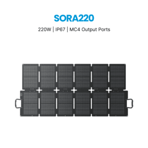 BLUETTI SORA 220 Portable Solar Panel | 220W Foldable Solar Charger