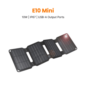 FlexSolar E10 Mini Portable Solar Panel | 10W USB Solar Charger